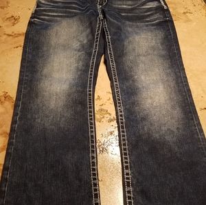 Buckle black men's jeans